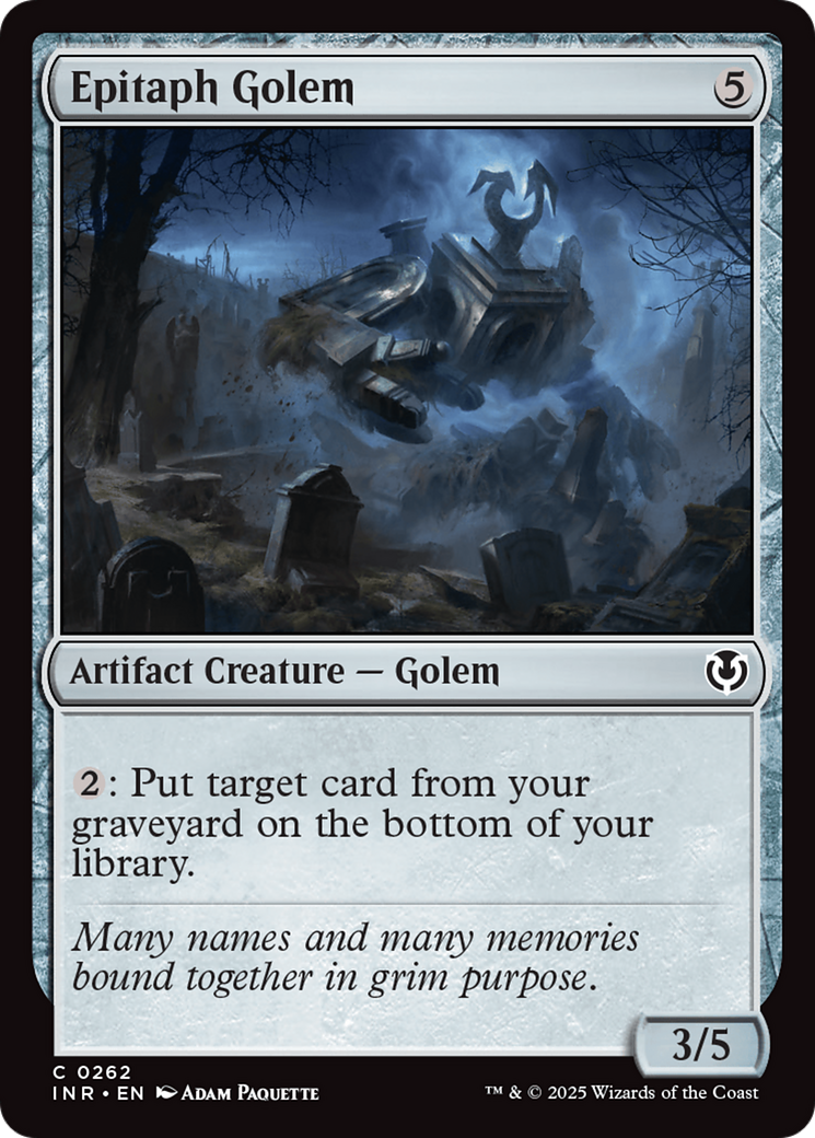 Epitaph Golem [Innistrad Remastered] | Devastation Store