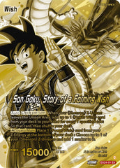 Son Goku // Son Goku, Story of a Forming Wish (Championship Golden Card 2026 Vol.1) (EX24-01) [Tournament Promotion Cards] | Devastation Store