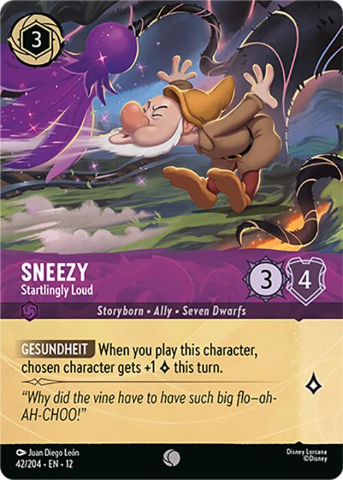 Sneezy - Startlingly Loud (Foil) (42/204) [Wilds Unknown] | Devastation Store