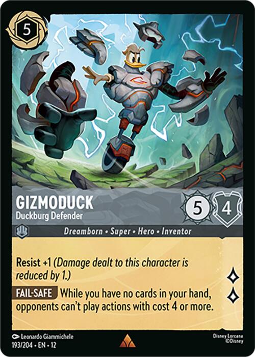 Gizmoduck - Duckburg Defender (193/204) [Wilds Unknown] | Devastation Store