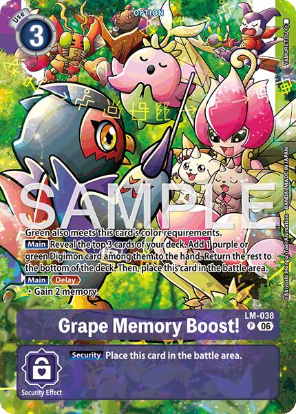 Grape Memory Boost! [LM-038] (Alternate Art) [Starter Deck: Beatbreak] | Devastation Store