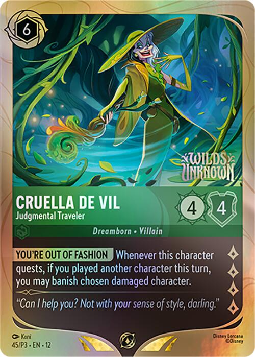 Cruella De Vil - Judgmental Traveler (45) [Promo Cards] | Devastation Store