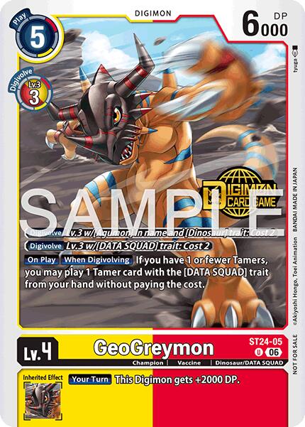 GeoGreymon [ST24-05] (Welcome Tamers Pack Vol.2) [Starter Deck: Data Squad] | Devastation Store