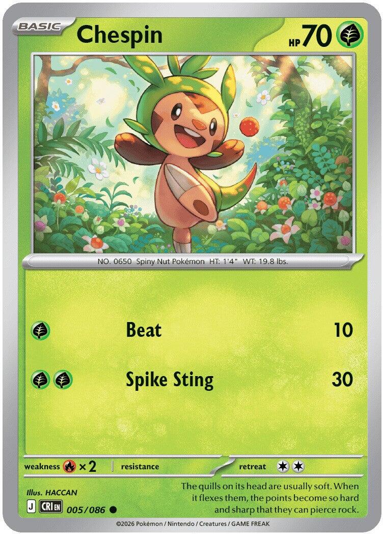 Chespin (005/086) [Mega Evolution: Chaos Rising] | Devastation Store