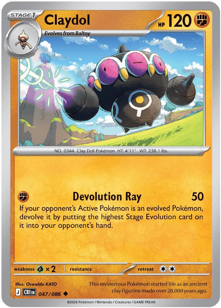 Claydol (047/086) [Mega Evolution: Chaos Rising] | Devastation Store