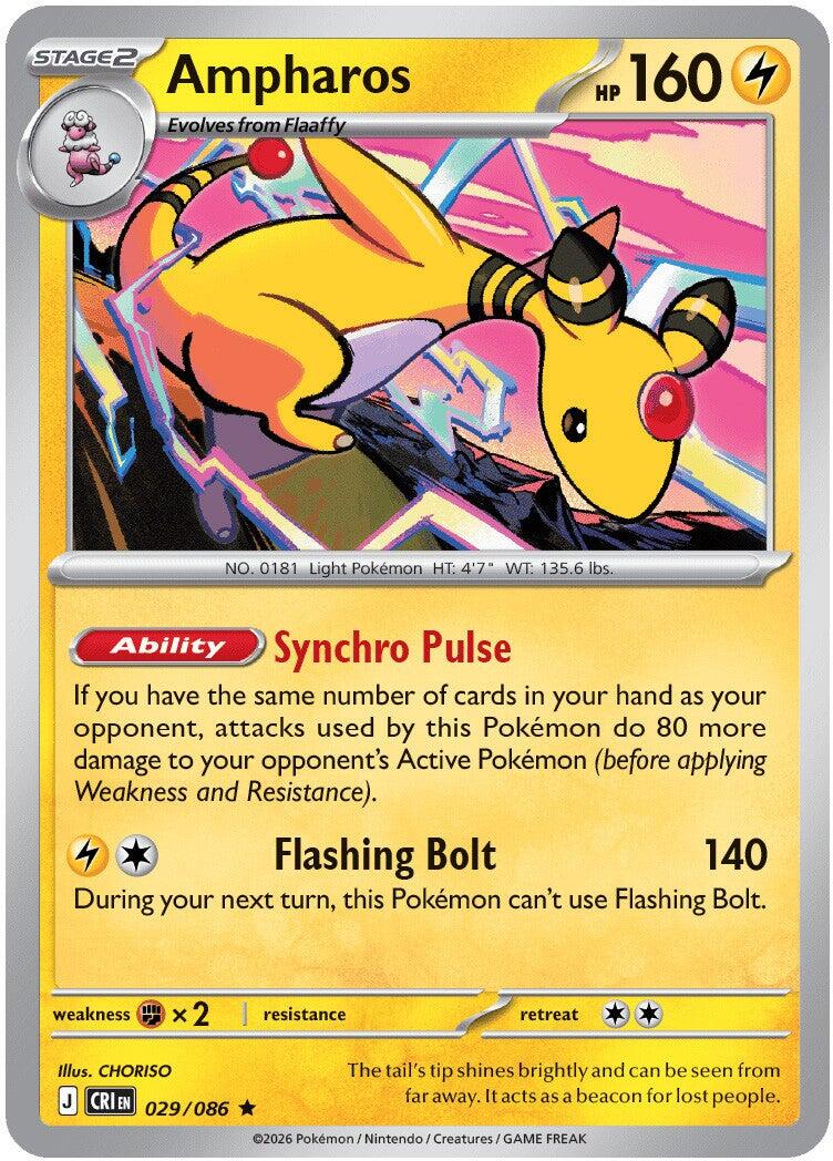 Ampharos (029/086) (Deck Exclusive) [Mega Evolution: Chaos Rising] | Devastation Store