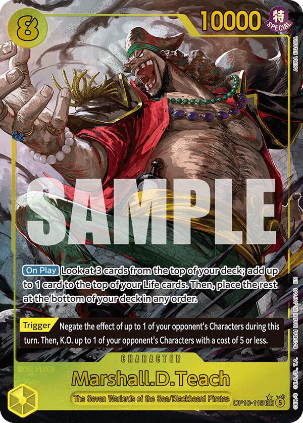 Marshall.D.Teach (Alternate Art) [The Time of Battle] | Devastation Store