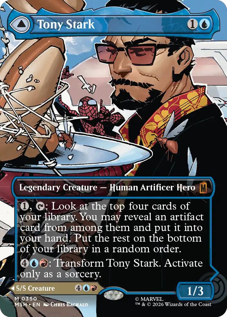 Tony Stark (Borderless) (0350) [Marvel Super Heroes] | Devastation Store