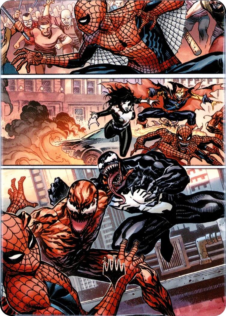 Maximum Carnage Art Card (Gold-Stamped Planeswalker Symbol) [Marvel's Spider-Man Art Series] | Devastation Store