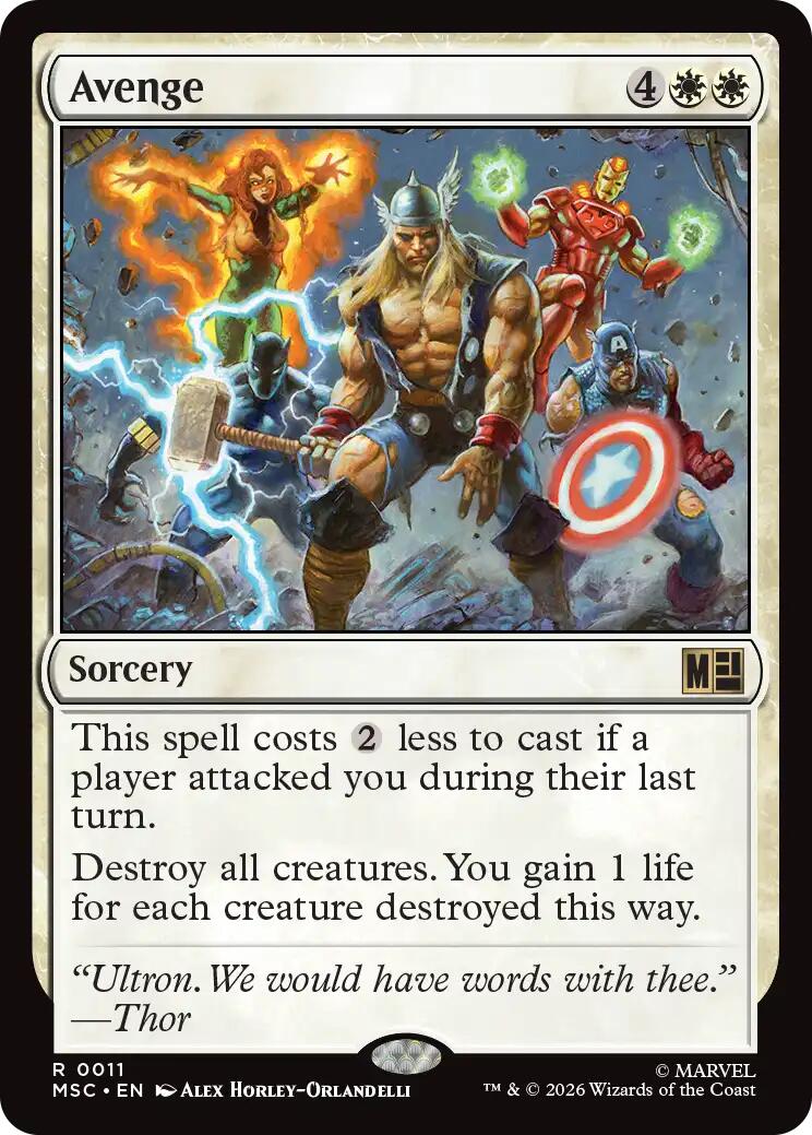 Avenge (Surge Foil) [Marvel Super Heroes Commander] | Devastation Store