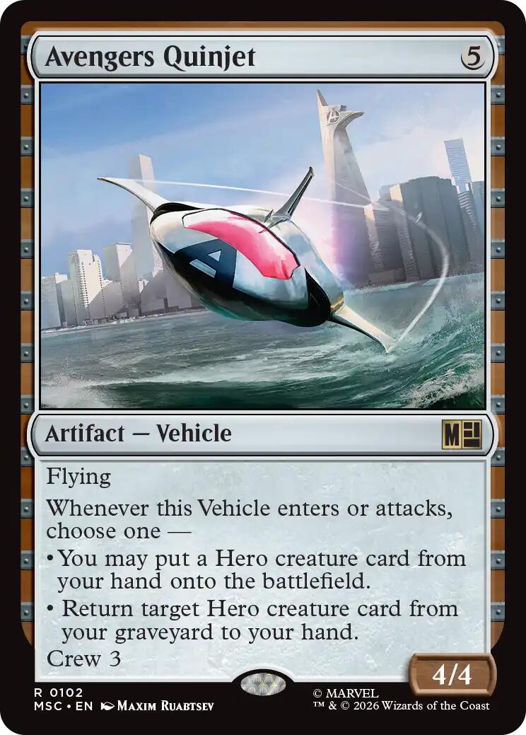 Avengers Quinjet (Surge Foil) [Marvel Super Heroes Commander] | Devastation Store