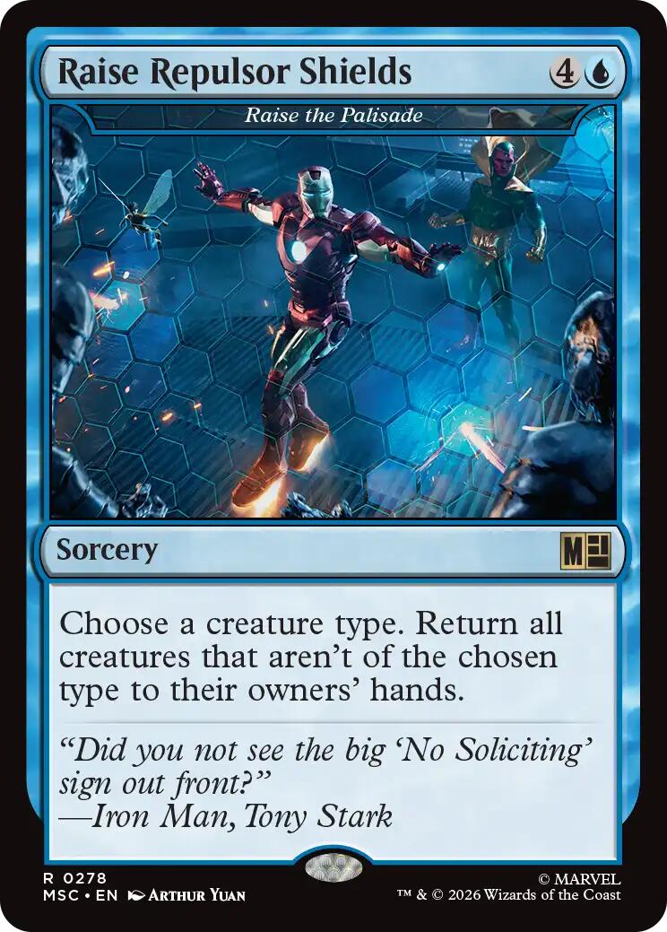 Raise Repulsor Shields - Raise the Palisade (Surge Foil) [Marvel Super Heroes Commander] | Devastation Store