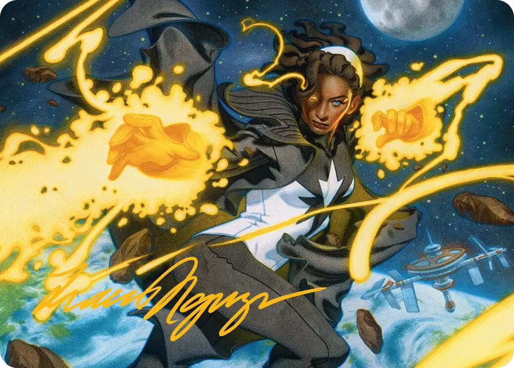 Photon, Mighty Marvel Art Card (Gold-Stamped Signature) [Marvel Super Heroes Art Series] | Devastation Store