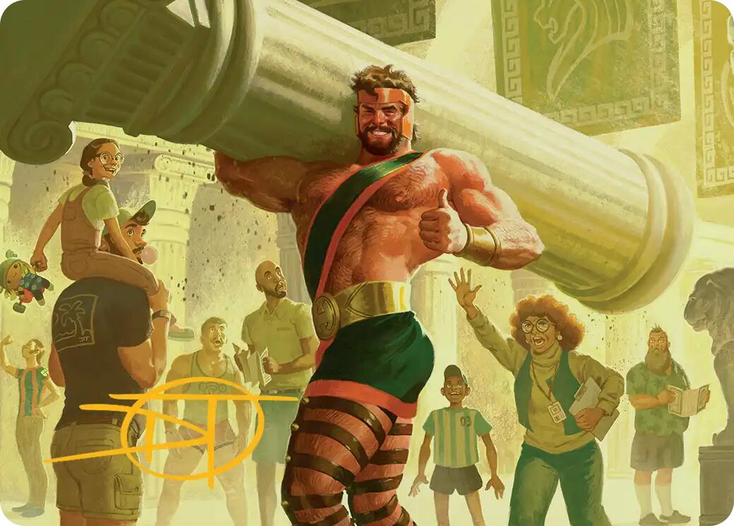 Hercules, Prince of Power Art Card (Gold-Stamped Signature) [Marvel Super Heroes Art Series] | Devastation Store