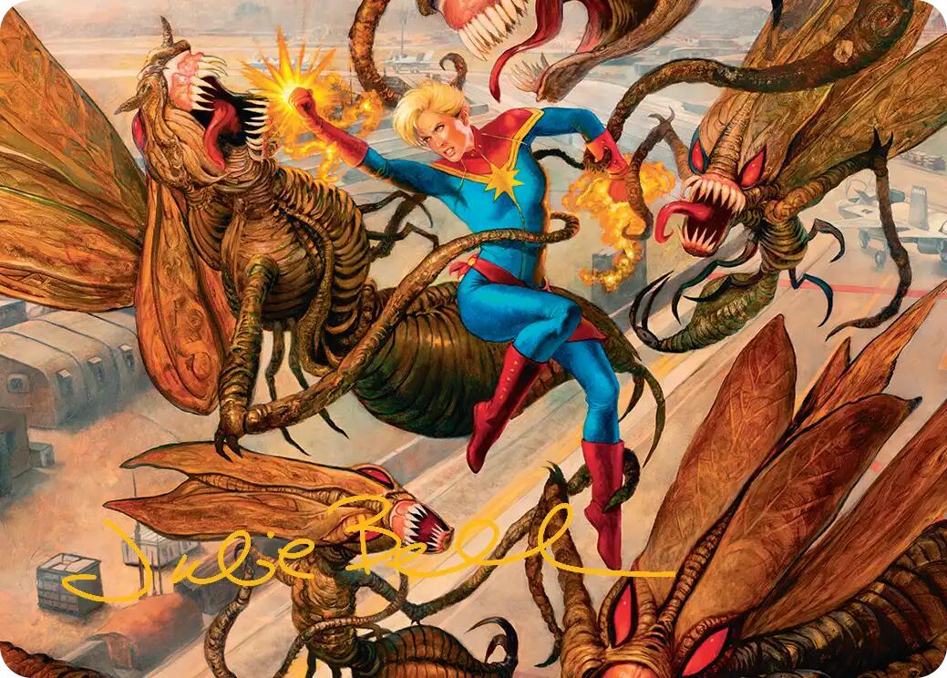 Captain Marvel, Apex Avenger Art Card (Gold-Stamped Signature) [Marvel Super Heroes Art Series] | Devastation Store