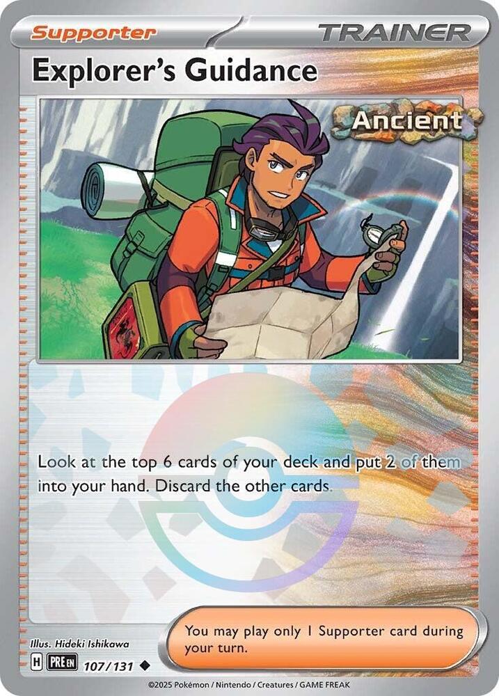 Explorer's Guidance (107/131) (Poke Ball Pattern) [Scarlet & Violet: Prismatic Evolutions] | Devastation Store