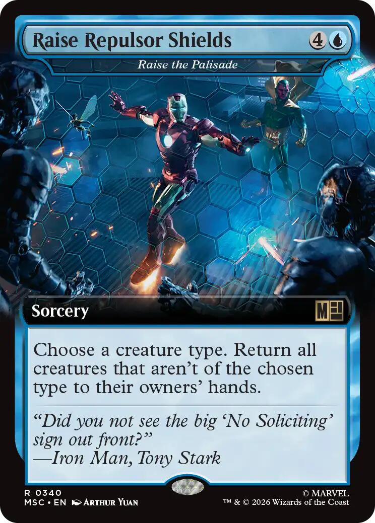 Raise Repulsor Shields - Raise the Palisade (Extended Art) [Marvel Super Heroes Commander] | Devastation Store