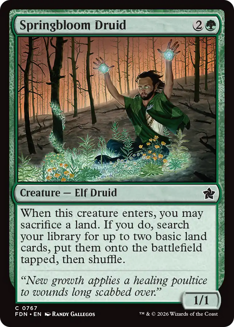 Springbloom Druid (0767) [Foundations] | Devastation Store