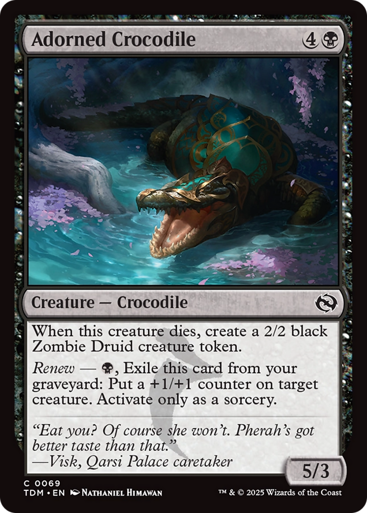 Adorned Crocodile [Tarkir: Dragonstorm] | Devastation Store