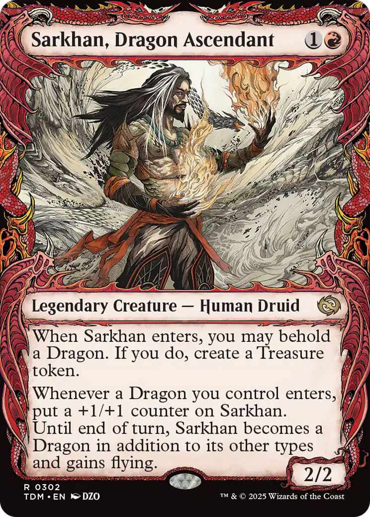 Sarkhan, Dragon Ascendant (0302) (Showcase) [Tarkir: Dragonstorm] | Devastation Store