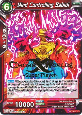 Mind Controlling Babidi (Super Player Stamped) (BT2-022) [Tournament Promotion Cards] | Devastation Store