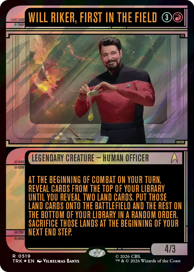 Will Riker, First in the Field (Showcase) (Surge Foil) [Star Trek] | Devastation Store