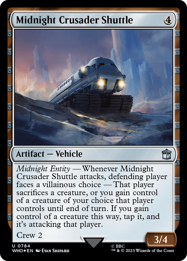 Midnight Crusader Shuttle (Surge Foil) [Doctor Who] | Devastation Store