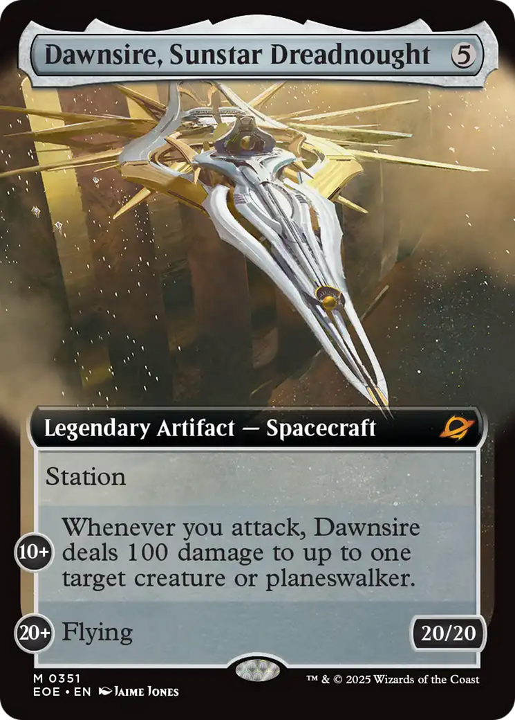 Dawnsire, Sunstar Dreadnought (Extended Art) [Edge of Eternities] | Devastation Store