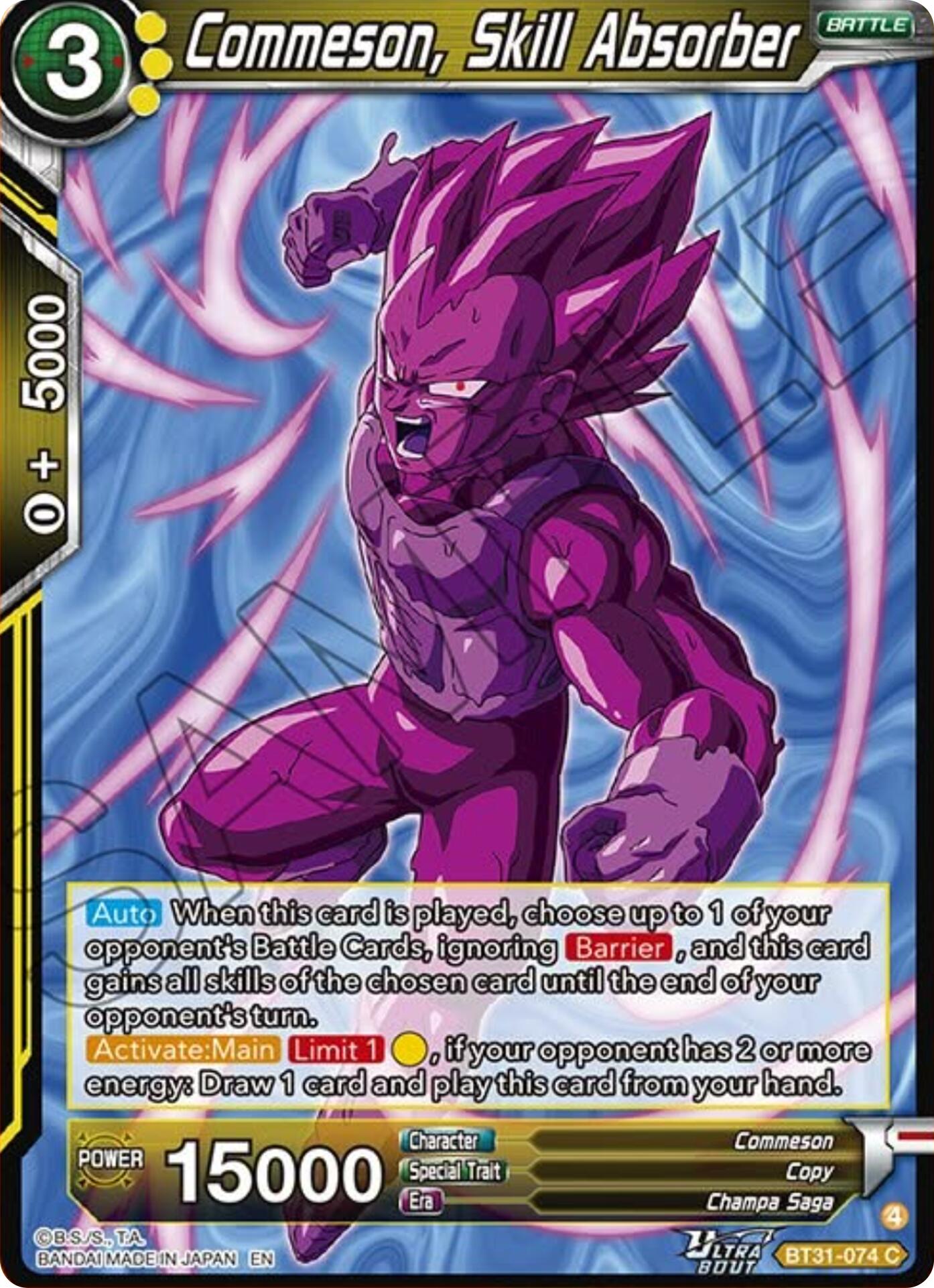 Commeson, Skill Absorber (BT31-074) [Impact Beyond Dimensions] | Devastation Store