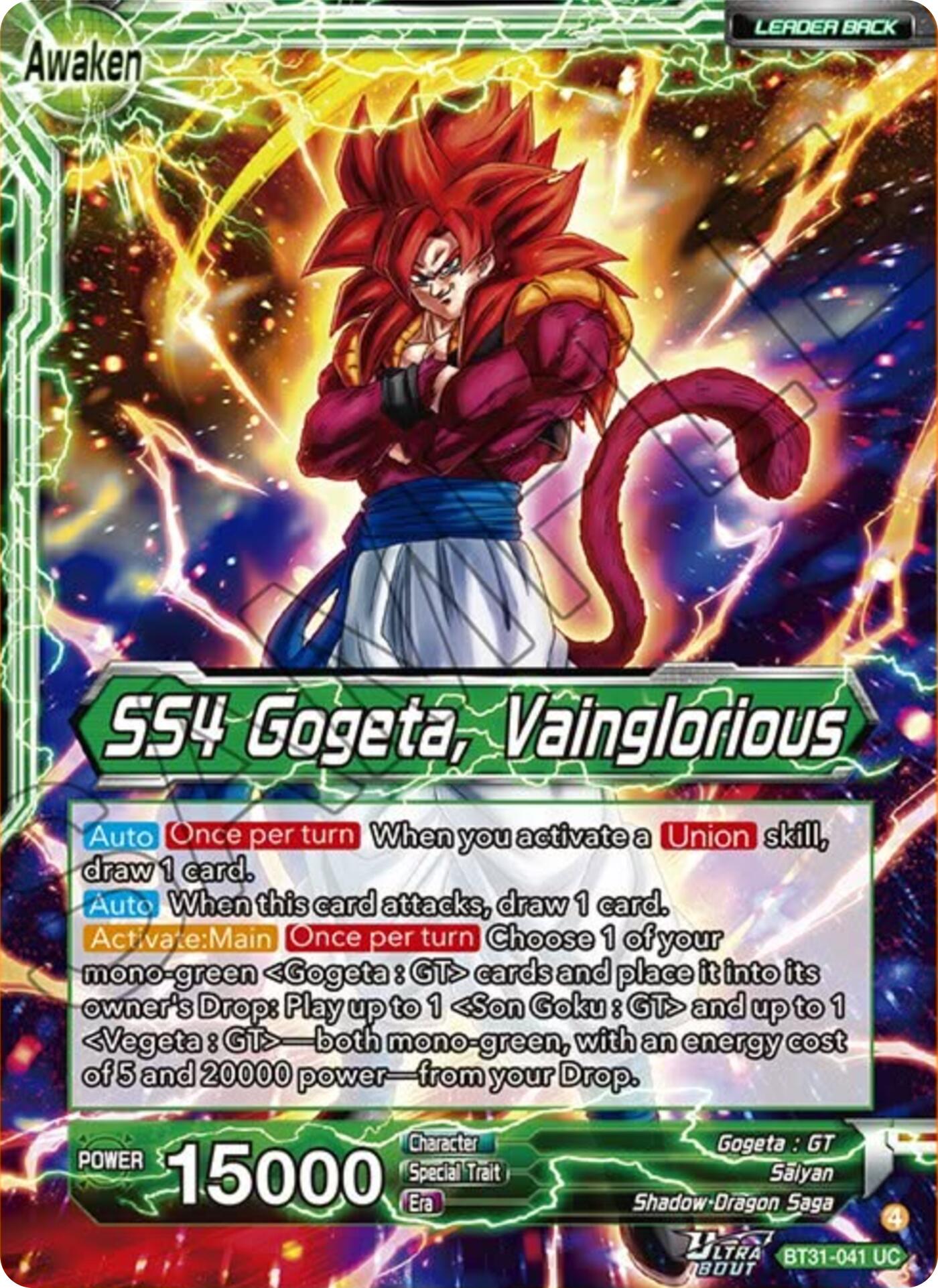 SS4 Son Goku & SS4 Vegeta // SS4 Gogeta, Vainglorious (BT31-041) [Impact Beyond Dimensions] | Devastation Store