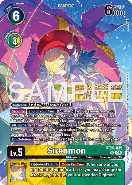 Sirenmon [BT25-039] (Regionals 26-27 Season 2 Finalist) [Dual Revolution] | Devastation Store