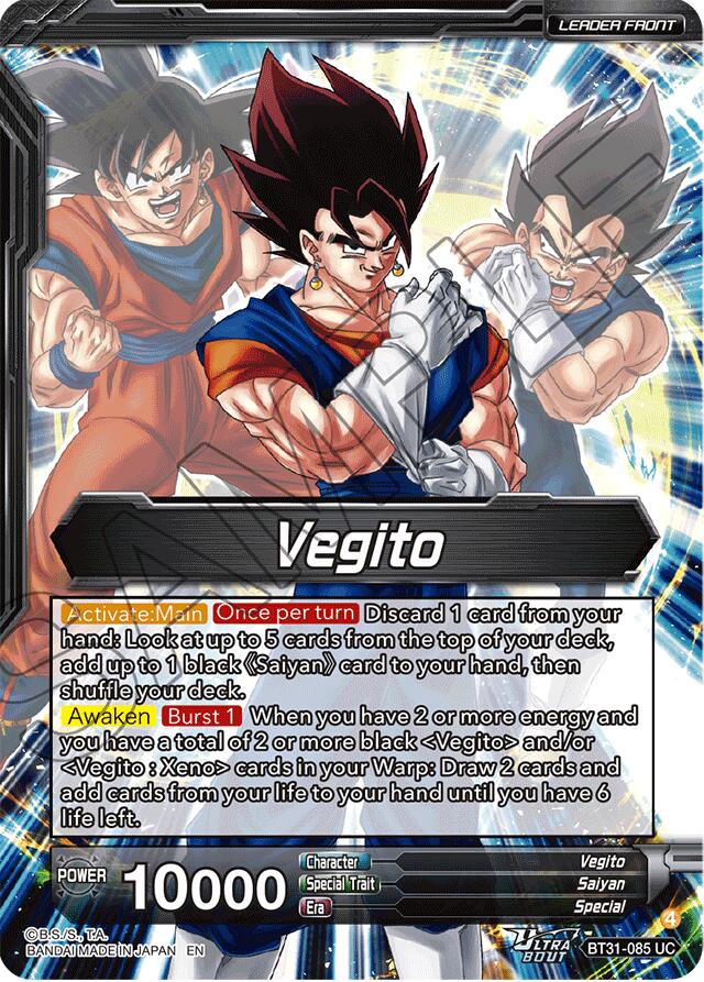 Vegito // SSB Vegito, Ultimate Power (SLR) (BT31-085) [Impact Beyond Dimensions] | Devastation Store