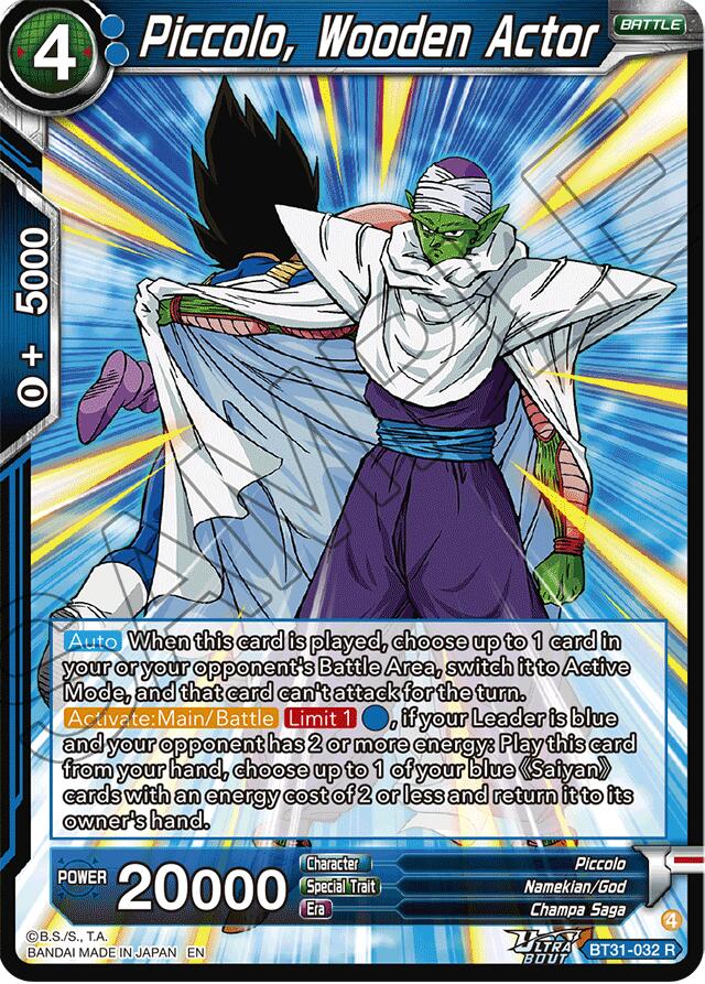 Piccolo, Wooden Actor (BT31-032) [Impact Beyond Dimensions] | Devastation Store