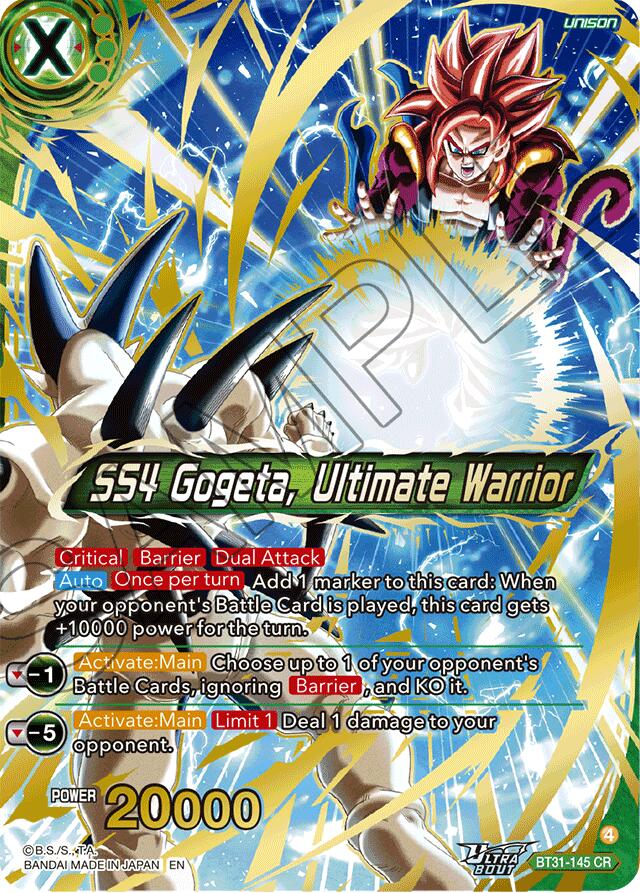 SS4 Gogeta, Ultimate Warrior (BT31-145) [Impact Beyond Dimensions] | Devastation Store