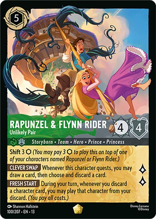 Rapunzel & Flynn Rider - Unlikely Pair (100/204) [Attack of the Vine!] | Devastation Store