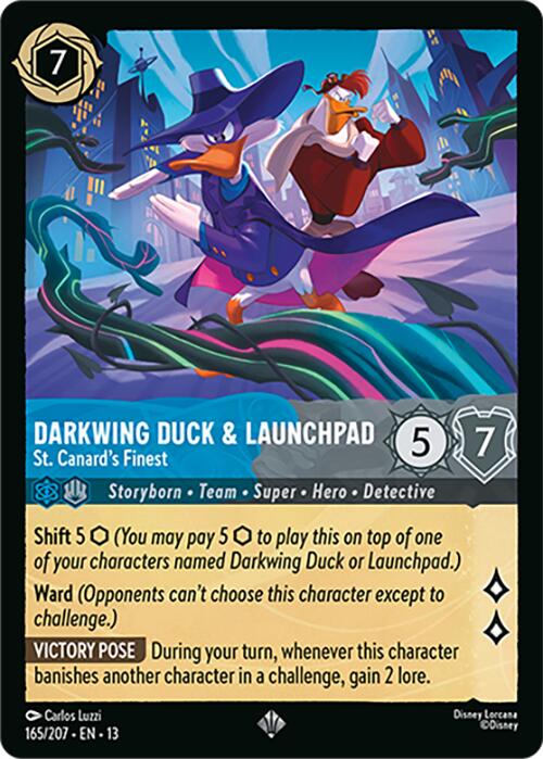 Darkwing Duck & Launchpad - St. Canard's Finest (165/204) [Attack of the Vine!] | Devastation Store