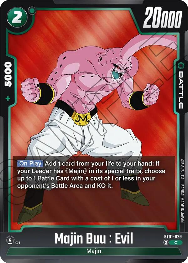 Majin Buu : Evil (ST01-029) [Story Booster 01] | Devastation Store