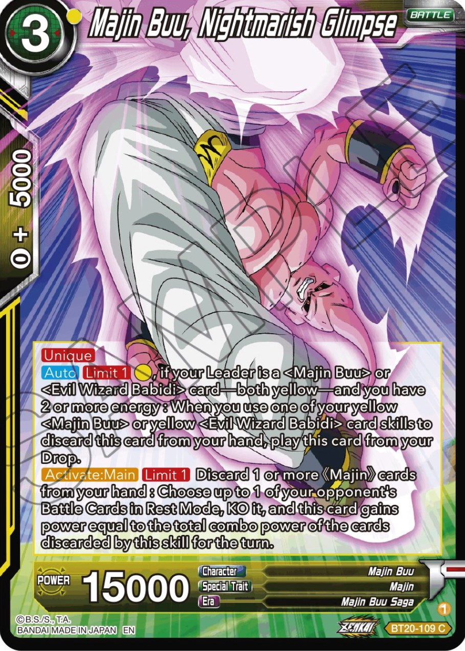 Majin Buu, Nightmarish Glimpse (BT20-109) [Power Absorbed] | Devastation Store