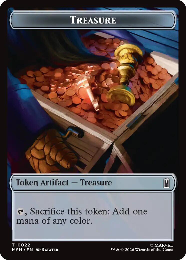 Treasure (022) // Bird (005) Double-Sided Token [Marvel Super Heroes Commander Tokens] | Devastation Store