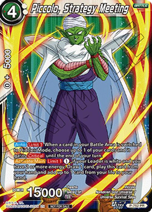 Piccolo, Strategy Meeting (Ultra-Bout Series Tournament Pack Vol.3) (P-752) [Tournament Promotion Cards] | Devastation Store