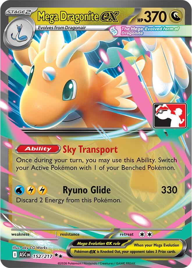 Mega Dragonite ex (152/217) [Prize Pack Series Nine] | Devastation Store