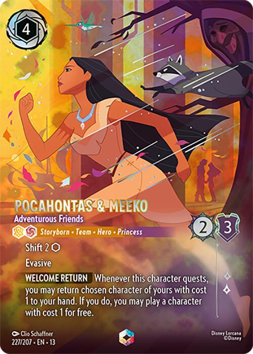 Pocahontas & Meeko - Adventurous Friends (Enchanted) (227/204) [Attack of the Vine!] | Devastation Store