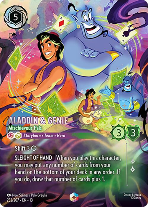 Aladdin & Genie - Mischievous Pals (Enchanted) (232/204) [Attack of the Vine!] | Devastation Store