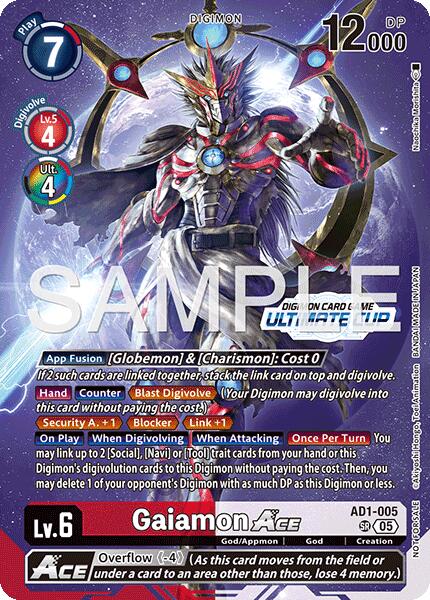 Gaiamon ACE [AD1-005] (Ultimate Cup 26-27 Season 2) [Advanced Booster Digimon Generation] | Devastation Store