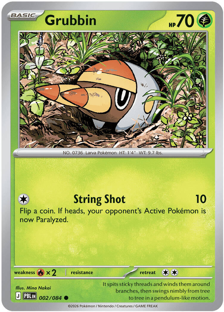 Grubbin (002/084) [Mega Evolution: Pitch Black] | Devastation Store