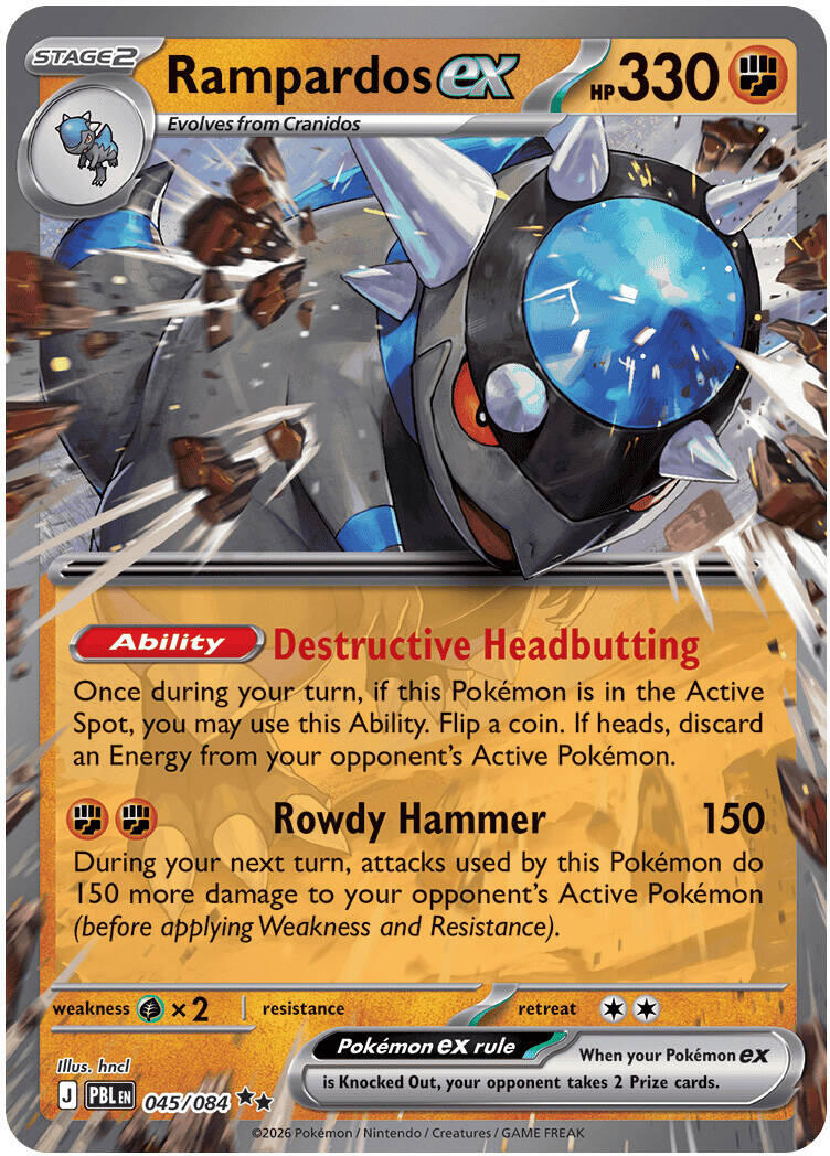 Rampardos ex (045/084) [Mega Evolution: Pitch Black] | Devastation Store