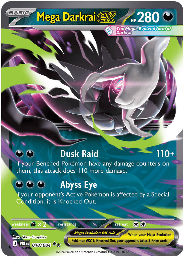 Mega Darkrai ex (048/084) [Mega Evolution: Pitch Black] | Devastation Store