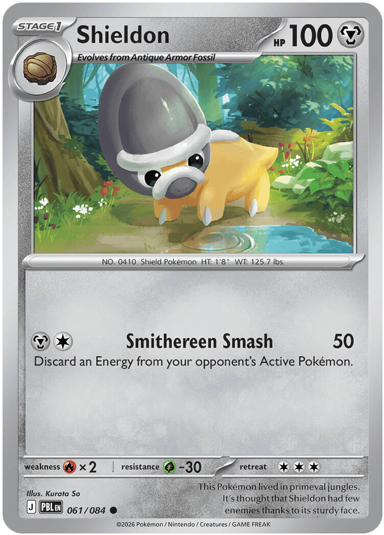 Shieldon (061/084) [Mega Evolution: Pitch Black] | Devastation Store