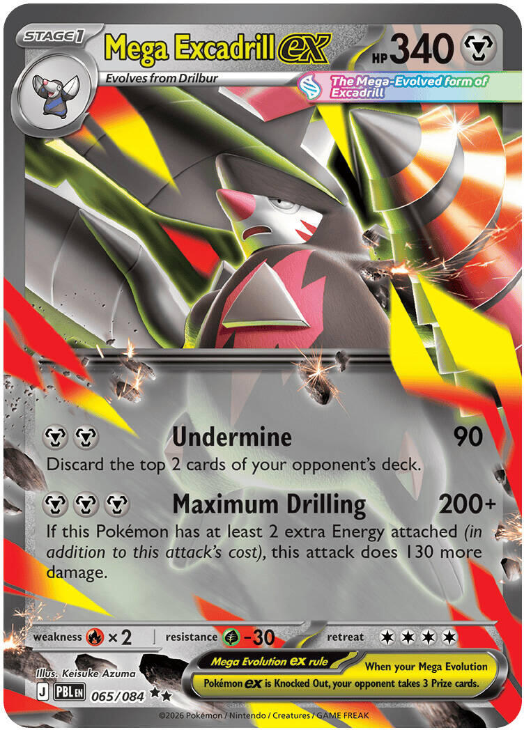 Mega Excadrill ex (065/084) [Mega Evolution: Pitch Black] | Devastation Store