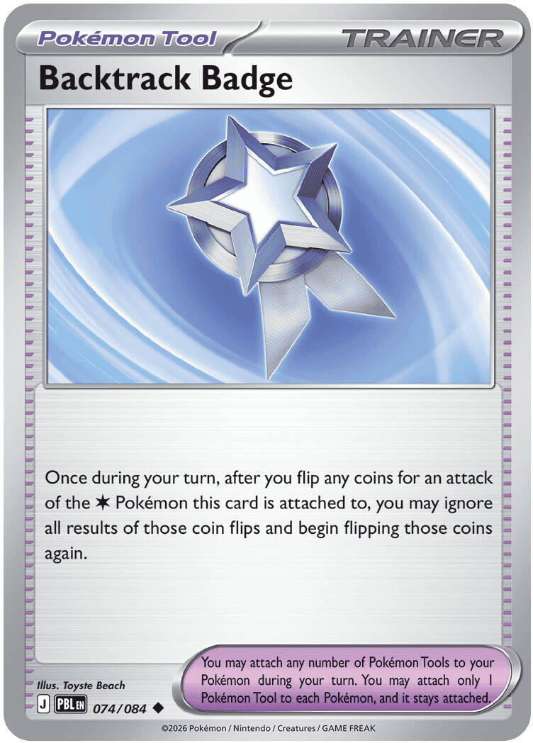 Backtrack Badge (074/084) [Mega Evolution: Pitch Black] | Devastation Store